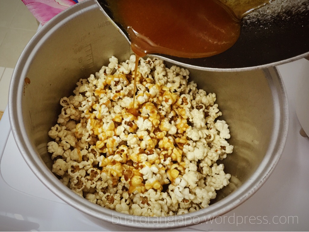 Cara buat popcorn caramel