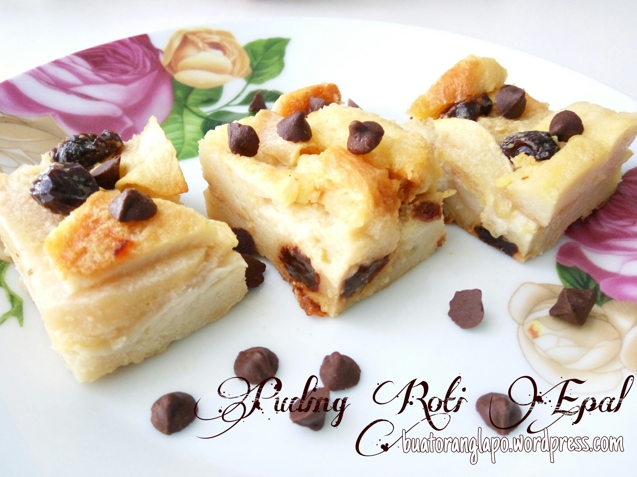 Puding Roti Epal - Buat Orang Lapo