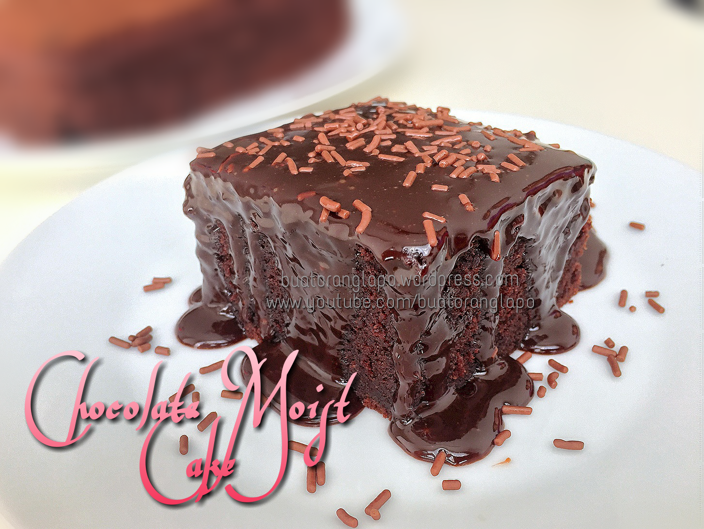 Kek Coklat Lembap Mudah (Easy Chocolate Moist Cake) - Buat Orang Lapo