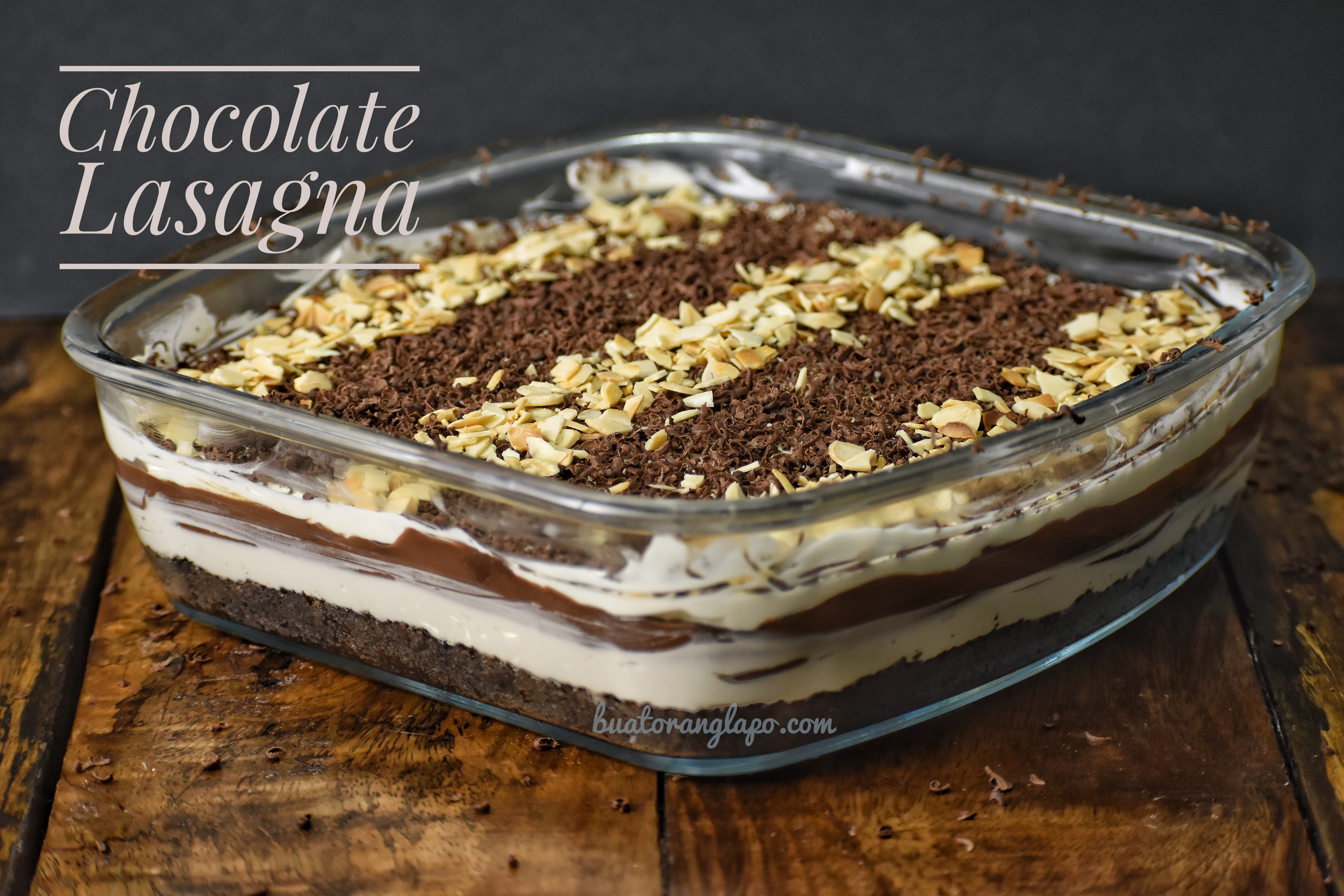 Chocolate Lasagna yang sangat sedap - Buat Orang Lapo