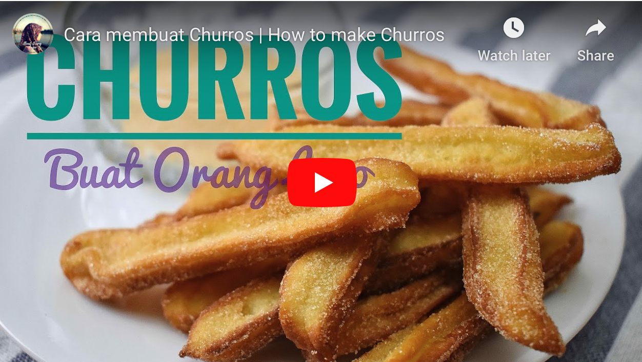 Churros mudah dan sedap - Buat Orang Lapo