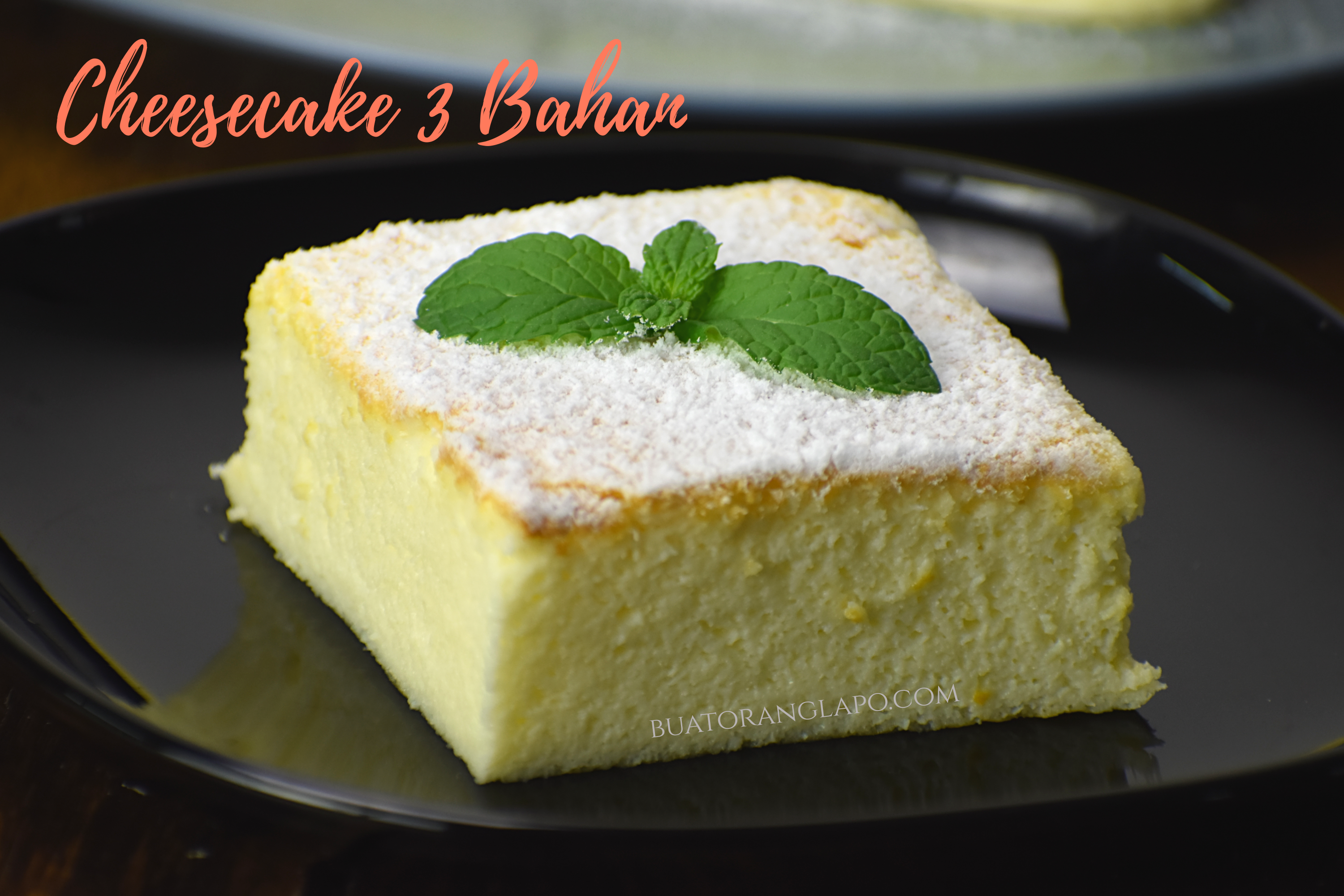 Cheesecake 3 Bahan - Mudah, Gebu dan Sedap - Buat Orang Lapo