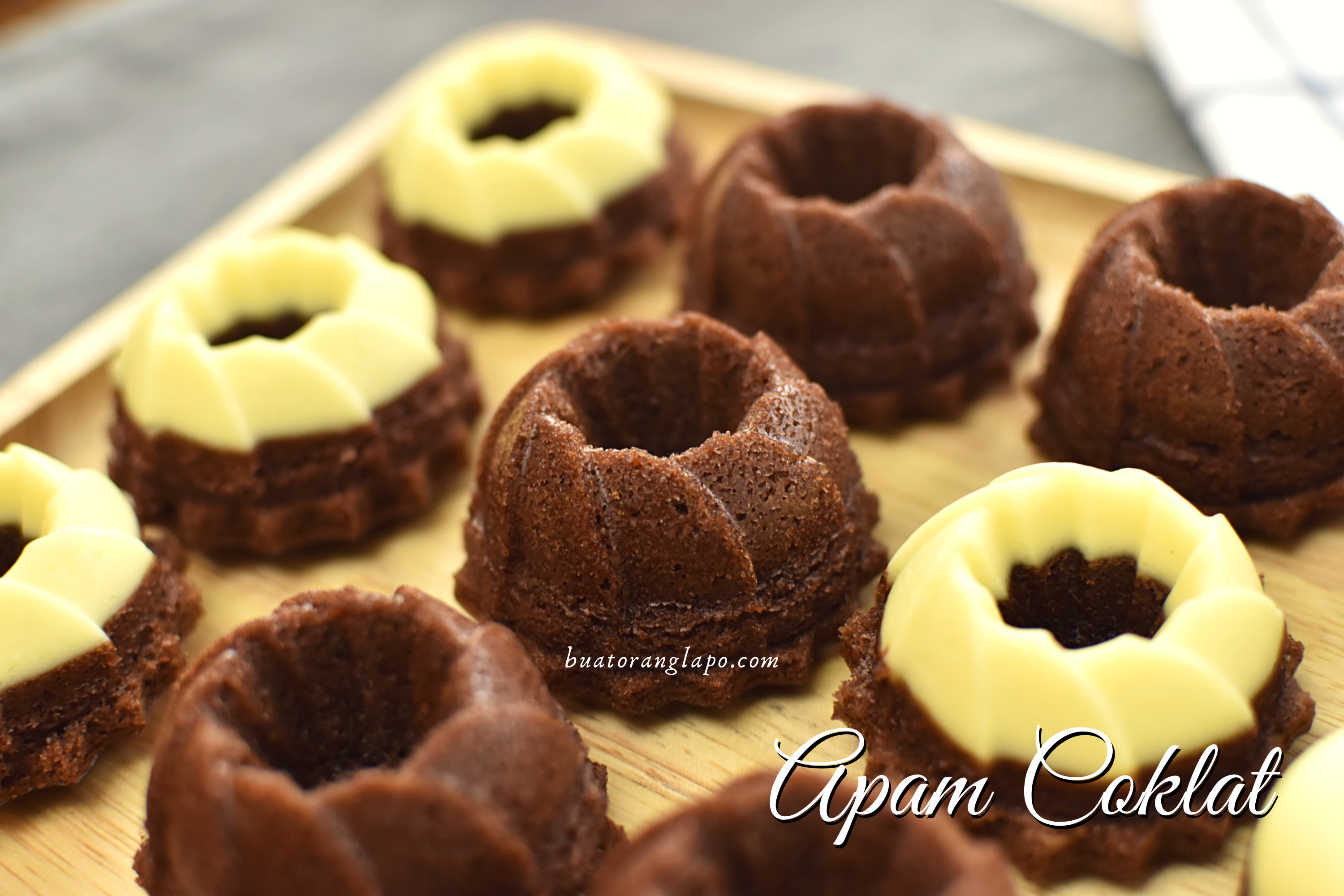 Apam Coklat Kukus Mudah Tanpa Mixer - Buat Orang Lapo