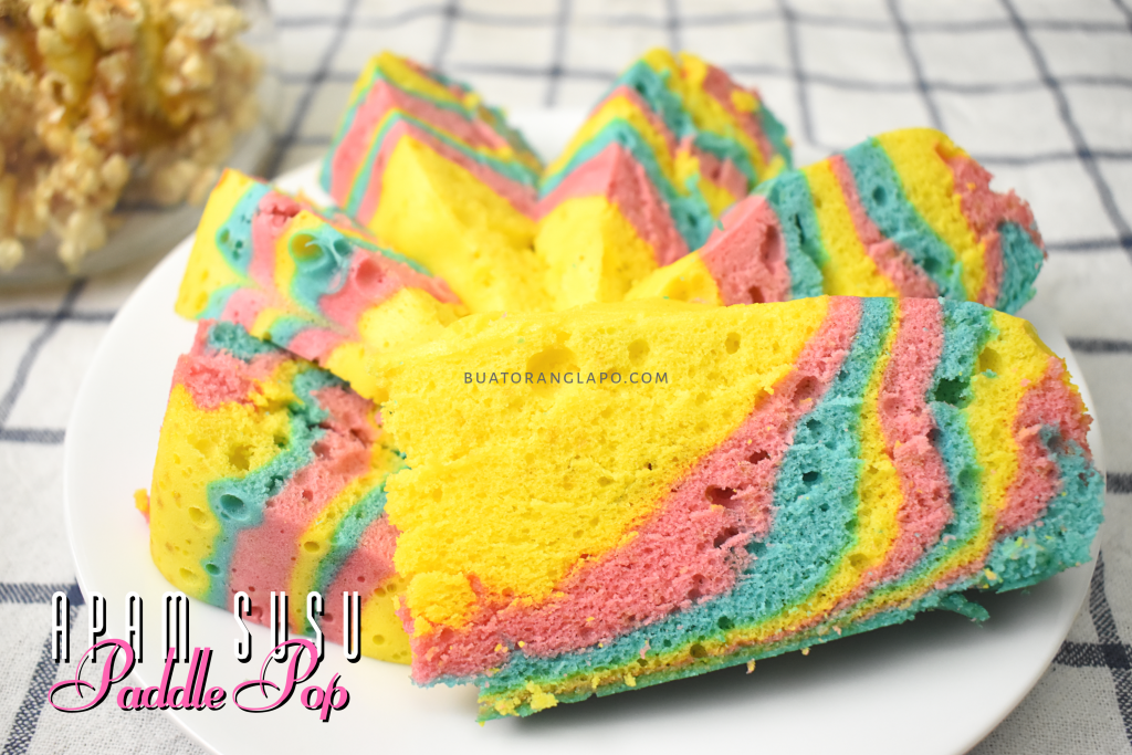 Apam Susu Paddle Pop Kukus yang Mudah - Buat Orang Lapo